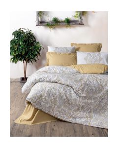 DEKOR DOM Komplet posteljina CB Ranforce double Bohem, Najiva