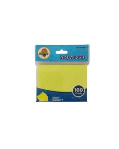 MILA Samolepljivi stiker 100/1 neon zuti 76x101mm - 10-0800