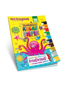 OCTOPUS Kolaž papir samolepljivi 10 boja (162 x 230 mm) - 10000-1