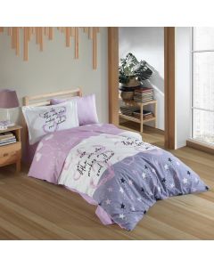 HOBBY Posteljina Studio single 160x220cm Voyager Lila - 1001-lila