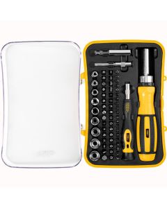 DELI Set umetaka sa odvijačem i račnom, 65 delova edl3565 - 1001520