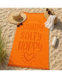 FROTIRKA Peškir za plažu Sandy narandžasti 70x160cm