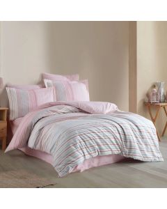 HOBBY Posteljina Popln double 200x220cm Trella Pembe - 1002-pembe