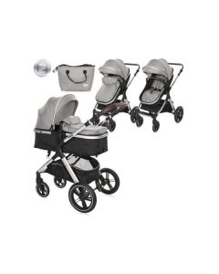 LORELLI Kolica za bebe Viola - Opaline grey + adapter - 10021812302A