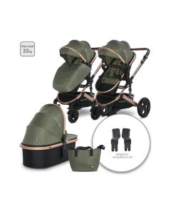 LORELLI Kolica za bebe 2u1 Boston Loden, zelena - 10021832383A