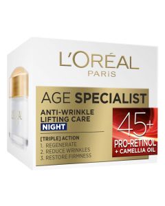 L'Oreal Paris Age Specialist Anti-Wrinkle 45+ Noćna nega protiv bora 50 ml - 1003009176