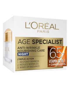 L'Oreal Paris Age Specialist Anti-Wrinkle 65+ Noćna nega protiv bora 50 Ml - 1003009233