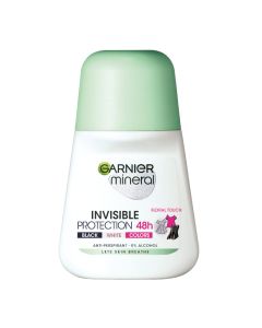 Garnier Mineral Deo Invisible Black, White & Colors Roll-on 50 ml - 1003009603