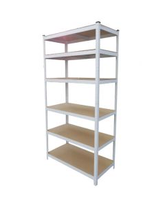 Metalna Montažna Polica 200x100x50 6x70kg Bela - 1007-1-1
