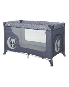 LORELLI Prenosivi krevet  Moonlight 1 nivo - Cool Grey Pandas (2023) - 10080392362