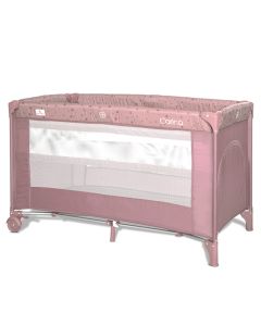 LORELLI Prenosivi krevetac za bebe na 2 nivoa Carina, roze