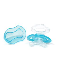 BABYONO Glodalica silikonska za prve zubiće - plava - 1008_plava