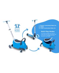 YVOLUTION Trotinet 5u1 Yglider Luna plava - 101265