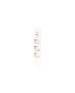 X WAVE Xwave Produžni naponski kabal sa 3 uticnice +3 x USB ,duzine 1.8m - 101502