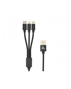 S-BOX Kabl USB 2.0, 3 u 1, crna - 101684