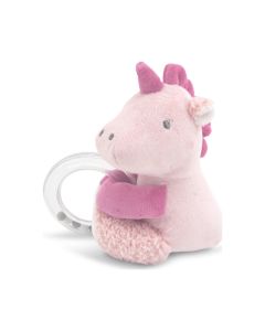 LORELLI Plišana igračka sa zvečkom Jednorog, roze - 10191370007
