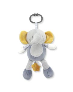 LORELLI Muzička plišana igračka za bebe Elephant, siva - 10191440010