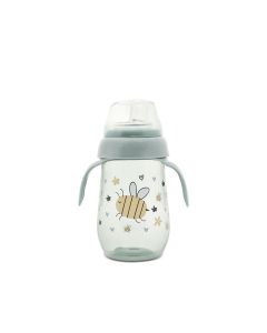 LORELLI Flašica Non-spill wide neck My friend 260ml, zelena - 10200090006