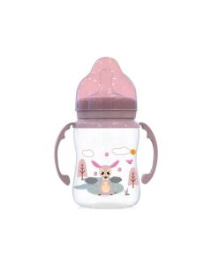 LORELLI Flašica 250ml Wide neck - sa ručicama blusk pink - 10200720002