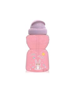 LORELLI Flašica sportska sa slamčicom 325 ml Animals blush pink - 10200730002