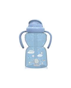 LORELLI Flašica sportska sa slamčicom 325 ml Animals sa ručicama moonlight blue - 10200770001