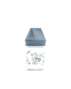 LORELLI Flašica za bebe Wide neck 125ml My friend, plava - 10200850004