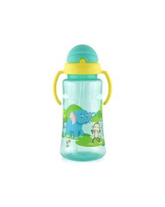 LORELLI Sportska šolja 300ml sa slamčicom i ručkama - Green - 10200920003
