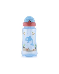 LORELLI Sportska šolja 300ml sa slamčicom i ručkama - Blue - 10200930001