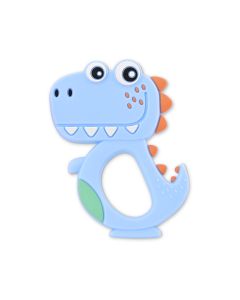 LORELLI Silikonska glodalica za bebe Dino - Lucky blue - 10210820001