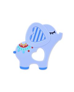 LORELLI Silikonska glodalica za bebe Elephant - Lucky blue - 10210830001