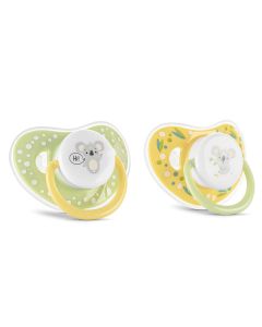 LORELLI Set silikonskih varalica za bebe  6+ m, žuta/zelena