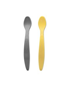 LORELLI SET FLEKSIBILNIH KASIKA ZA BEBE - YELLOW/GREY