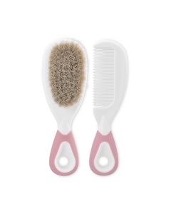 LORELLI Baby care četka sa prirodnim vlasima Blush pink - 10240350001