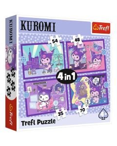 TREFL Puzzle 4u1 Kuromi Day 34676 - 54, 48, 35, 70 delova