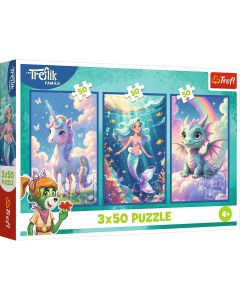 TREFL Puzzle Together in a colorful world 34879 - 3x50 delova