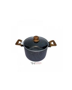 BRIO Mocca-Marble Edition - Šerpa sa poklopcem-nelepljivi premaz, duboka sa indukcijom 5.5L - 22cm