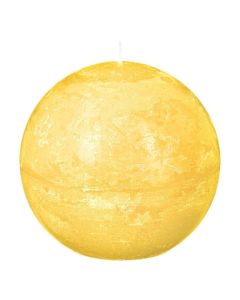 ATMOSPHERA Sveća Olia okrugla 10cm vosak/žuta - 103134B