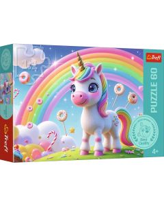 TREFL Puzzle Svet slatkiša - 60 delova - 103138-17416