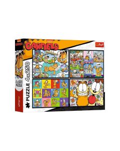 Puzzle 4*250 garfild