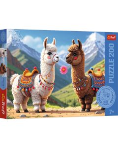 TREFL Puzzle Colorful llamas 13356 - 200 delova
