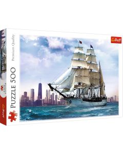 TREFL Puzzle Plovidba ka Čikagu - 500 delova - 103601-T37120