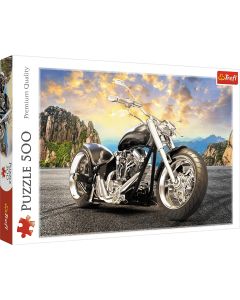 TREFL Puzzle Black motorcycle 37384 - 500 delova