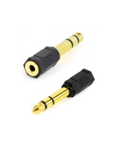 GEMBIRD Adapter A-6.35mm na 3.5mm, A-6.35M-3.5F, CAGP23930BK - 103637