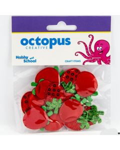 OCTOPUS Dekorativne jagode 2.5x3cm  15kom unl-1682 - 103724