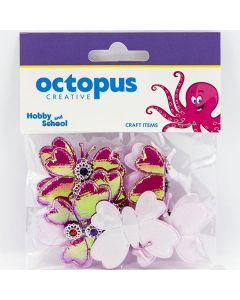 OCTOPUS Dekorativni leptir 4.5x3.5cm 8kom unl-1690 - 103732