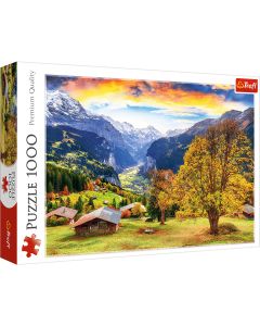 TREFL Puzzle Picturesque Alpine village 10775 - 1.000 delova