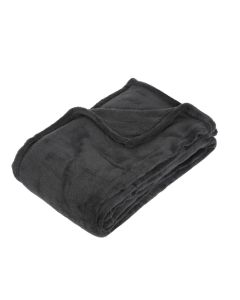 ATMOSPHERA Ćebe 150x125cm poliester tamno siva - 103871L