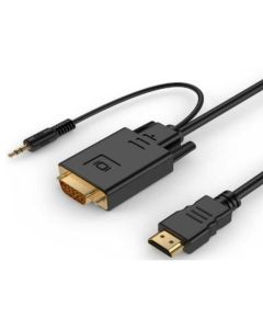 GEMBIRD Adapter HDMI na VGA + audio izlaz 3.5mm, 3m, crna - 103874