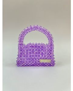 AZIBI Ženska torba od kristalnih perli Piccolina, lavanda