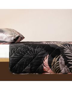 STEFAN Prekrivač dezen-frotir 140x200cm sivo lišće - 652-1335